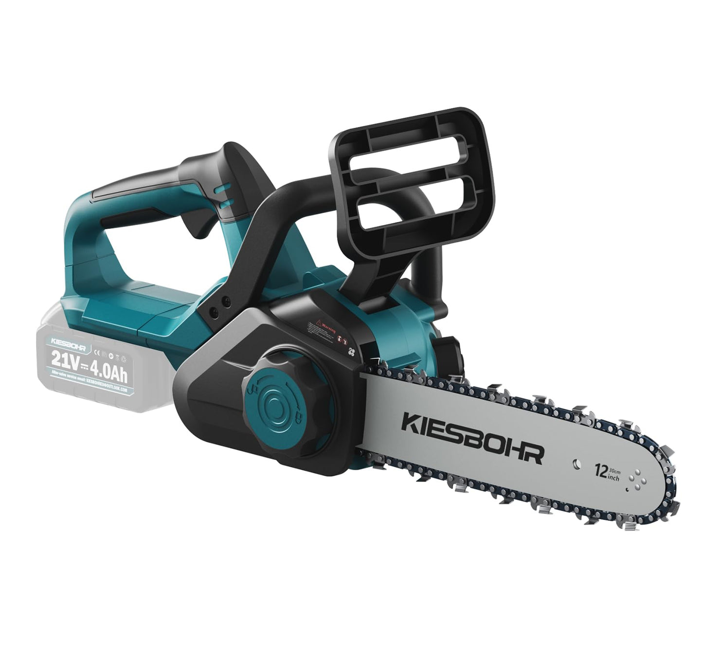 KIESBOHR CSX001 30cm Bürstenlose Akku Kettensäge mit Automatische Kettenschmierung, Kompatibel mit Makita 18V Akku（ohne Akku und Ladegerät）